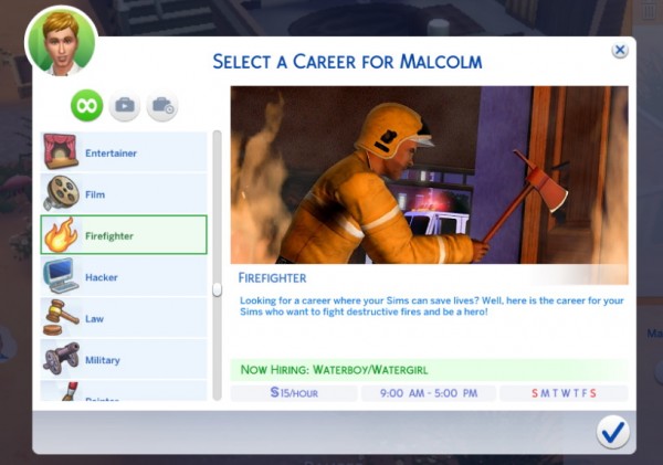 Mod The Sims: Firefighter Career by Sims Lover