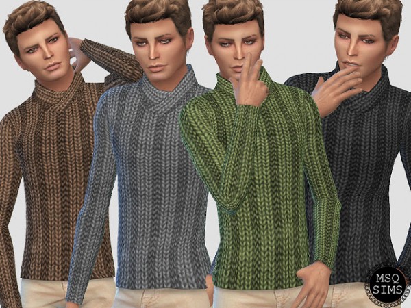 MSQ Sims: Male Knitted Sweater • Sims 4 Downloads