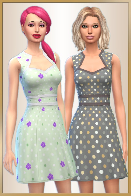  Blackys Sims 4 Zoo: Spring dress by Cappu