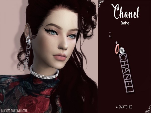  The Sims Resource: Designer Earring by BlueRose sims