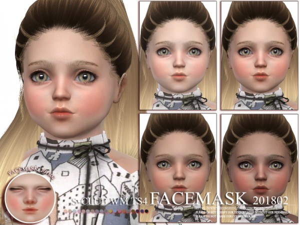  The Sims Resource: Facemask 201802 by S Club