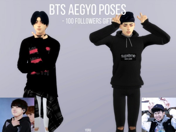  The Sims Resource: BTS Aegyo Poses by Yoru