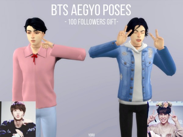  The Sims Resource: BTS Aegyo Poses by Yoru