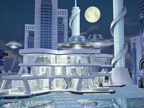  The Sims Resource: Future Vision Station earth by Moniamay72