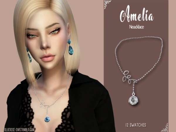  The Sims Resource: Amelia Neacklace by BlueRose sims