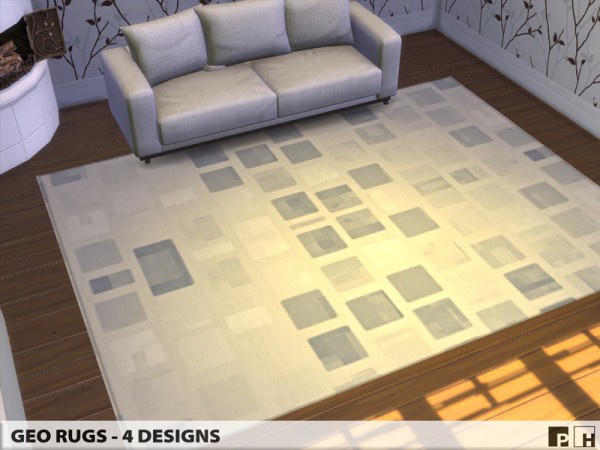  The Sims Resource: Geo Rugs by Pinkfizzzzz