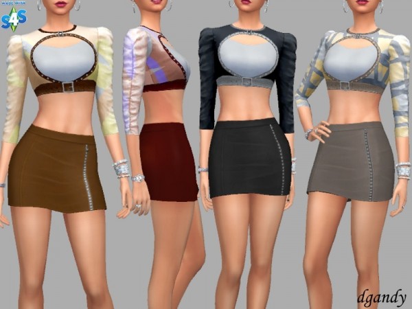  The Sims Resource: Puffed Sleeve Top by dgandy