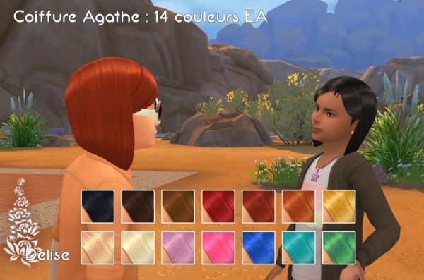  Sims Artists: Agathe hair