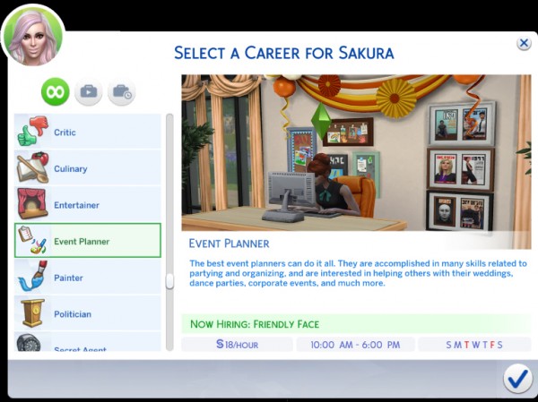  Mod The Sims: Event Planner Career by Simmiller