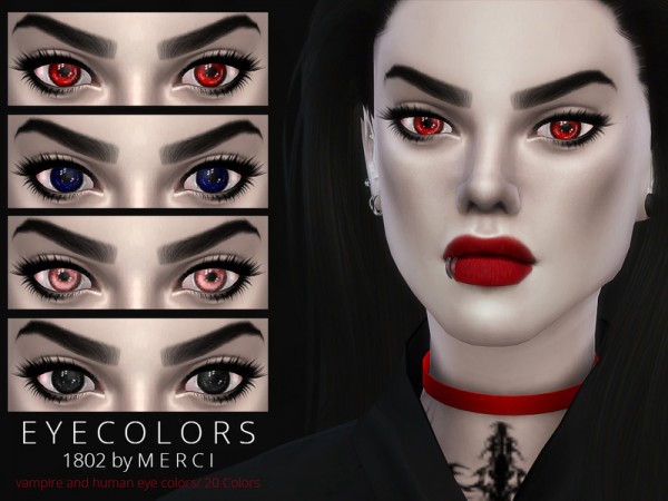  The Sims Resource: Eyecolors 1802 by Merci