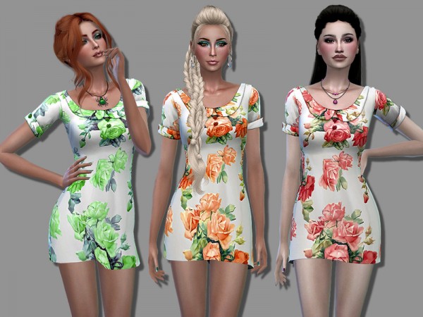  The Sims Resource: April dress by Simalicious