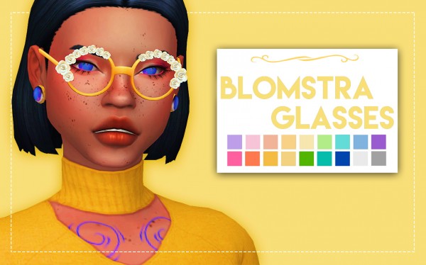  Simsworkshop: Blomstra Glasses by Weepingsimmer
