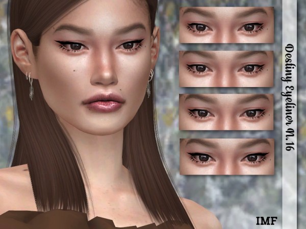  The Sims Resource: Destiny Eyeliner N.16 by IzzieMcFire