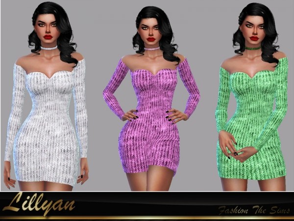  The Sims Resource: Dress Samanta by LYLLYAN