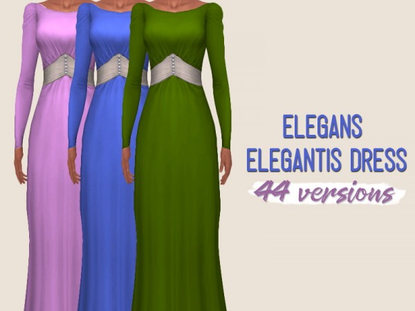  Simsworkshop: Elegans Elegantis Dress by midnightskysims