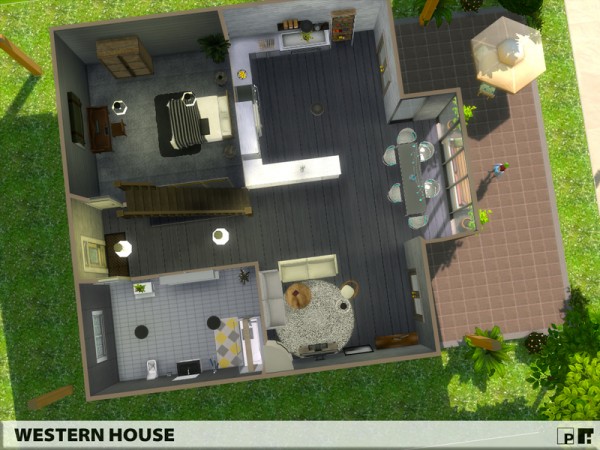  The Sims Resource: Western House by Pinkfizzzzz