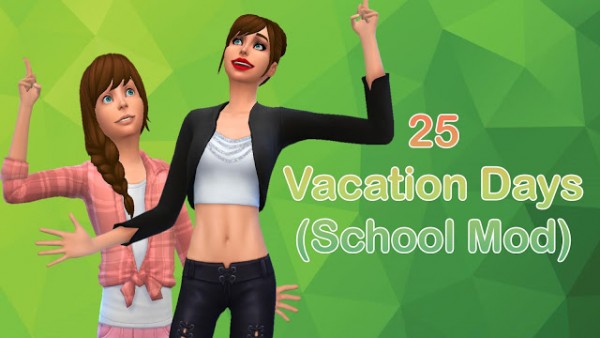  MSQ Sims: 25 Vacation Days School Mod
