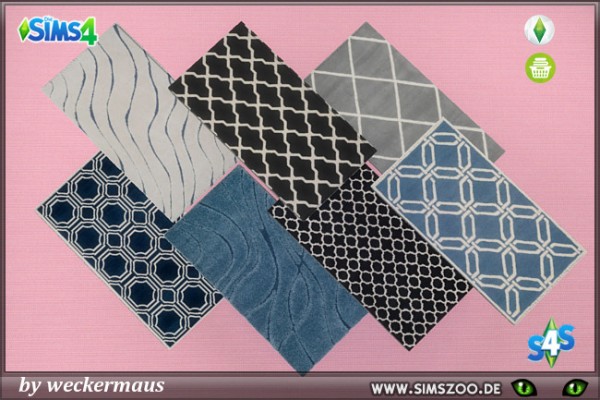  Blackys Sims 4 Zoo: American Townhouse Chic modern rugs by weckermaus