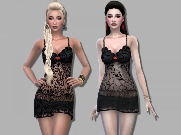  The Sims Resource: Night dress by Simalicious