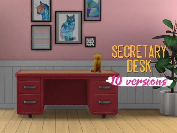 Simsworkshop: Secretary Desk by midnightskysims