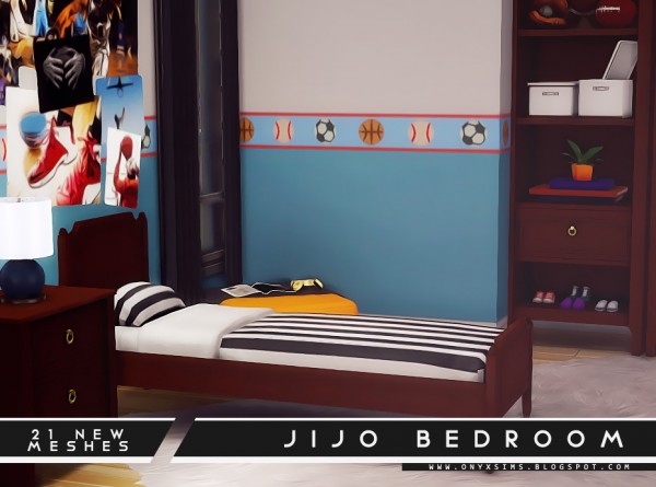  Onyx Sims: Jijo Bedroom Set