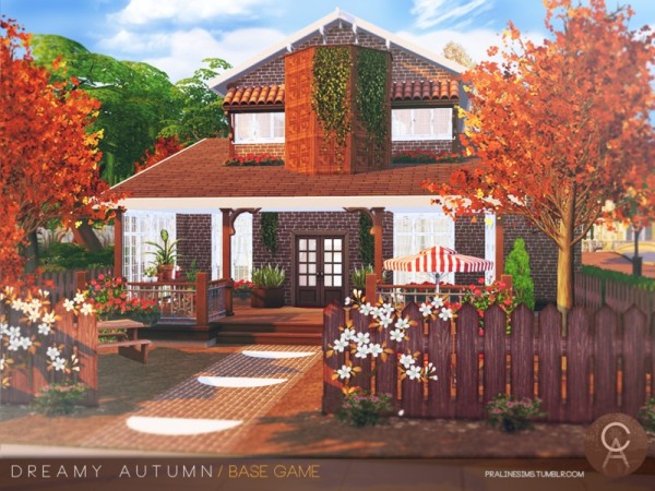  The Sims Resource: Dreamy Autumn house by Pralinesims