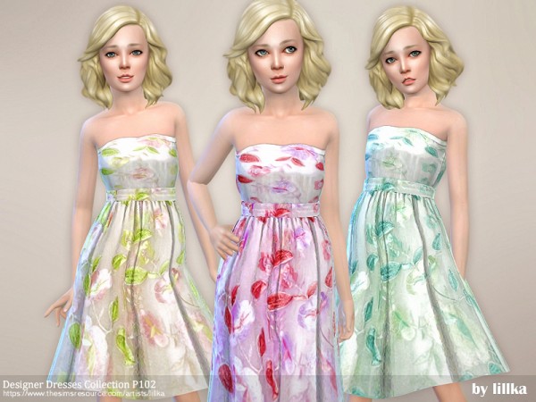  The Sims Resource: Designer Dresses Collection P102  by lillka