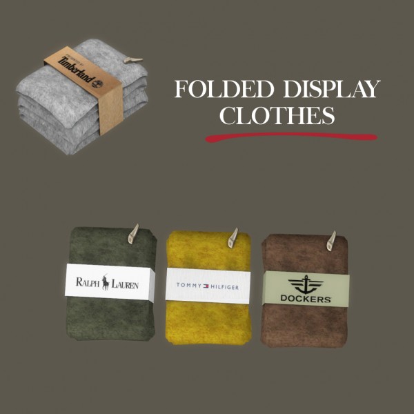  Leo 4 Sims: Folded display clothes