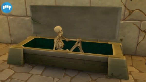  Mod The Sims: Skeleton Tomb Bed by S`ri