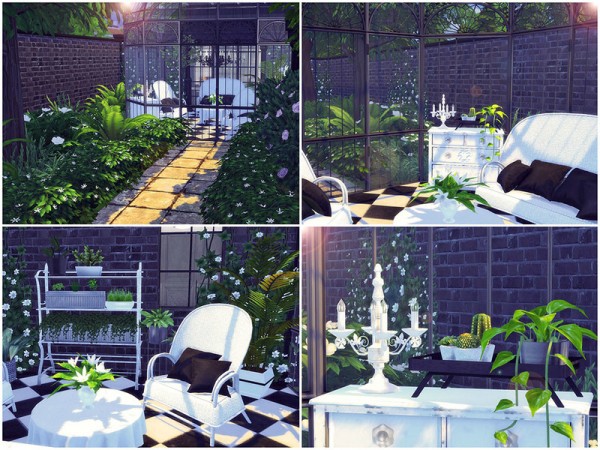  The Sims Resource: Black and White Mansion by Sooky