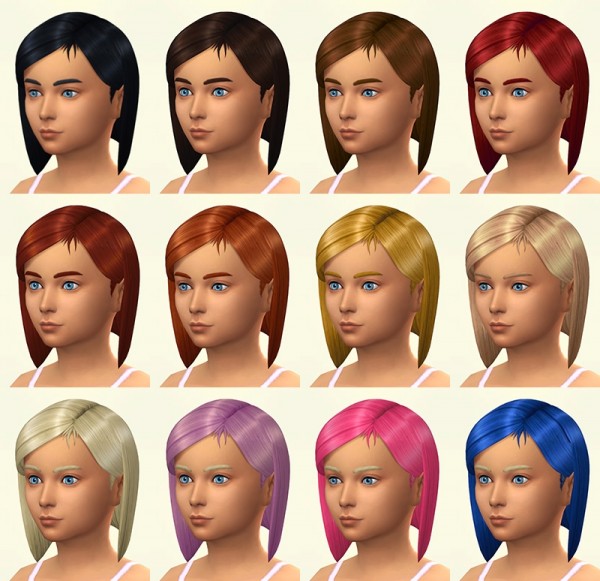  Sims Artists: Agathe hair