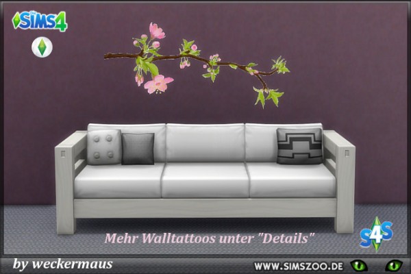 Blackys Sims 4 Zoo: Spring Wall Tattoos 1 by weckermaus