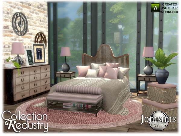  The Sims Resource: Redustry bedroom by jomsims