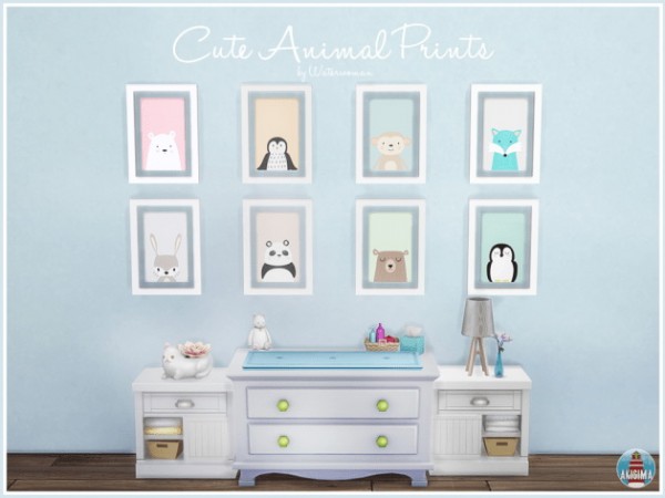  Akisima Sims Blog: Cute animal prints