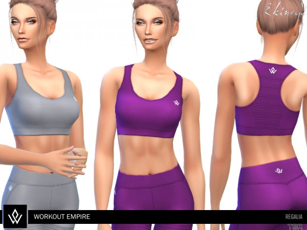  The Sims Resource: Workout Empire Regalia Sports Bra  2 by Ekinege