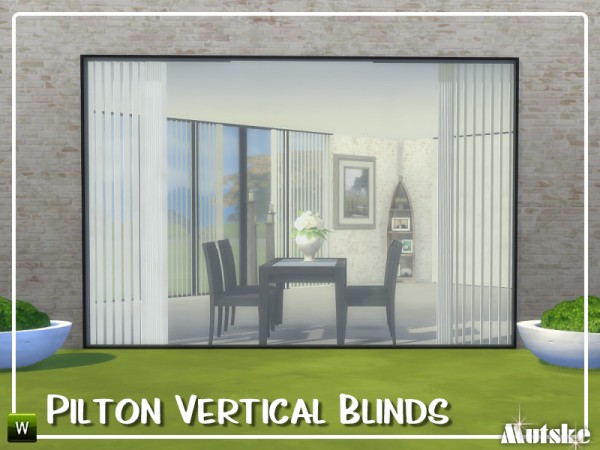  The Sims Resource: Pilton Vertical Blinds by mutske