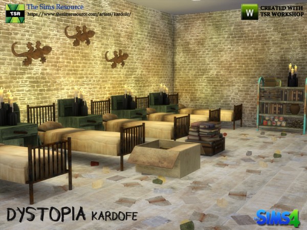  The Sims Resource: Dystopia Bedroom by Kardofe