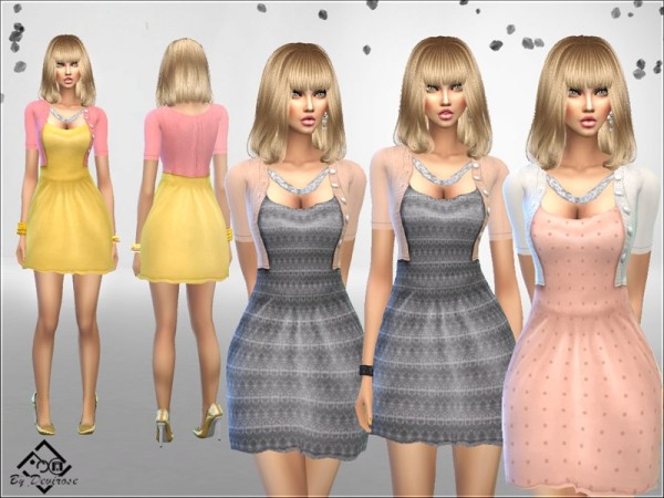  The Sims Resource: Happy Spring Day Dress by Devirose