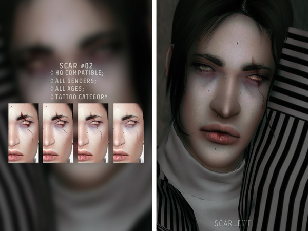  The Sims Resource: Scar 02 by Scarlett content