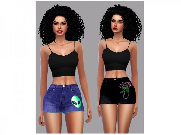  The Sims Resource: Shorts Kell by LYLLYAN