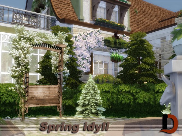  The Sims Resource: Spring idyll house by Danuta720