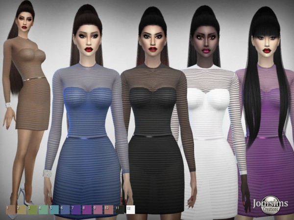  The Sims Resource: Ansevie dress by jomsims