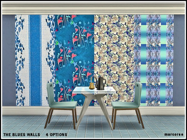  The Sims Resource: The Blues Walls by marcorse