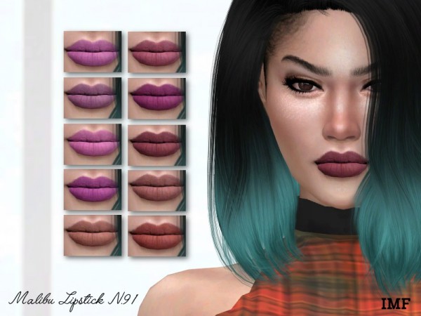  The Sims Resource: Malibu Lipstick N.91 by IzzieMcFire