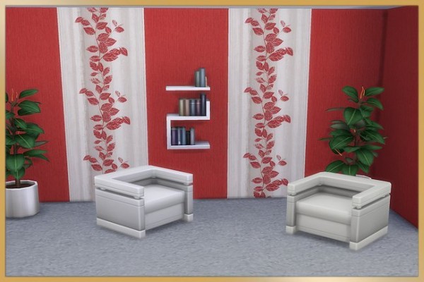  Blackys Sims 4 Zoo: Noble red walls by MissFantasy