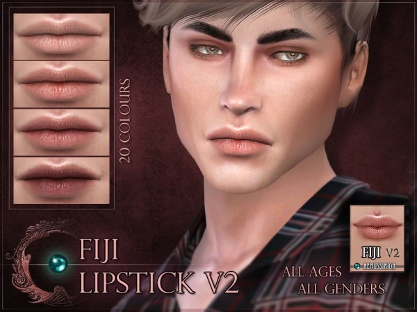  The Sims Resource: Fiji Lipstick   V2 by Remus Sirion