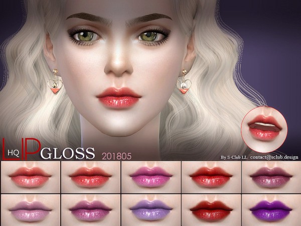  The Sims Resource: Lips 201805 by S Club