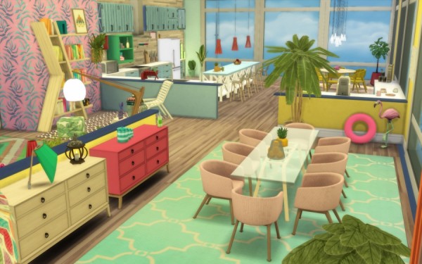  Sims Artists: Tropic appart