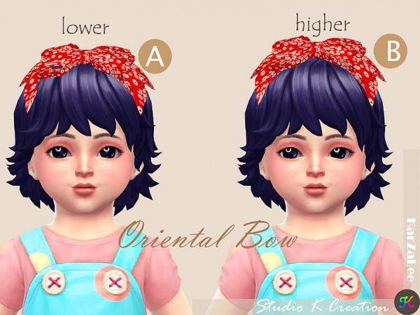  Studio K Creation: Oriental head bow for toddlers