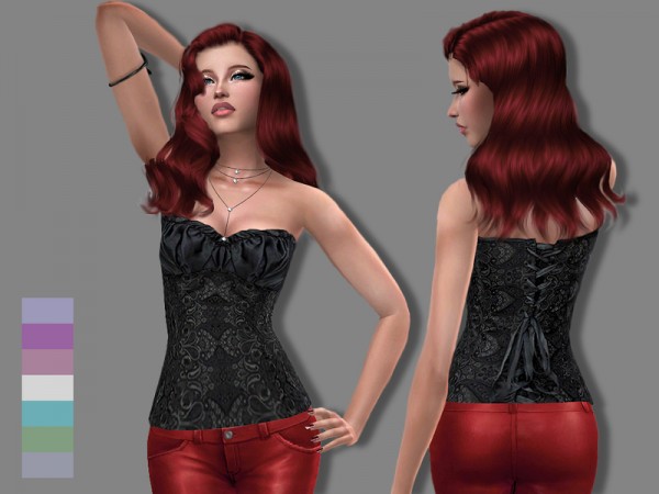  The Sims Resource: Fanny corset by Simalicious